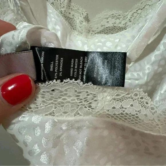 JONATHAN SIMKHAI NIGHT NIGHT Lace Trim Embellishment Nightgown/Slip S - Picture 11 of 11